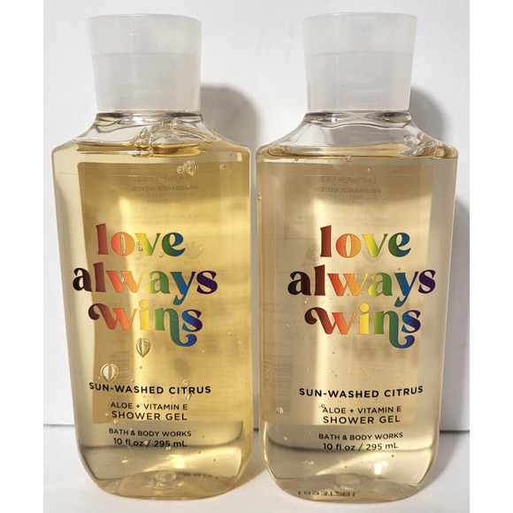 Bath & Body Works Love Always Wins PRIDE Body wash Shower Gel Sun Washed Citrus - Picture 1 of 3